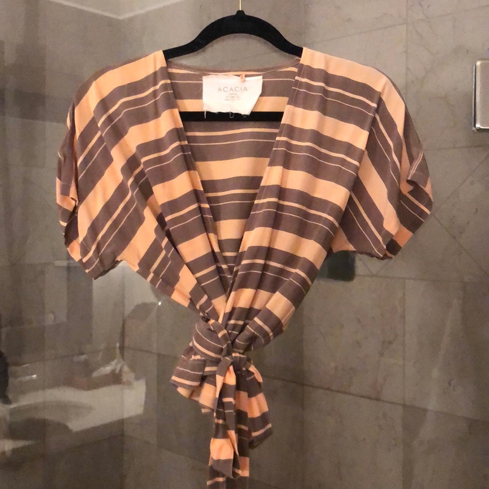BNWOT Acacia Swimwear Wrap Top
